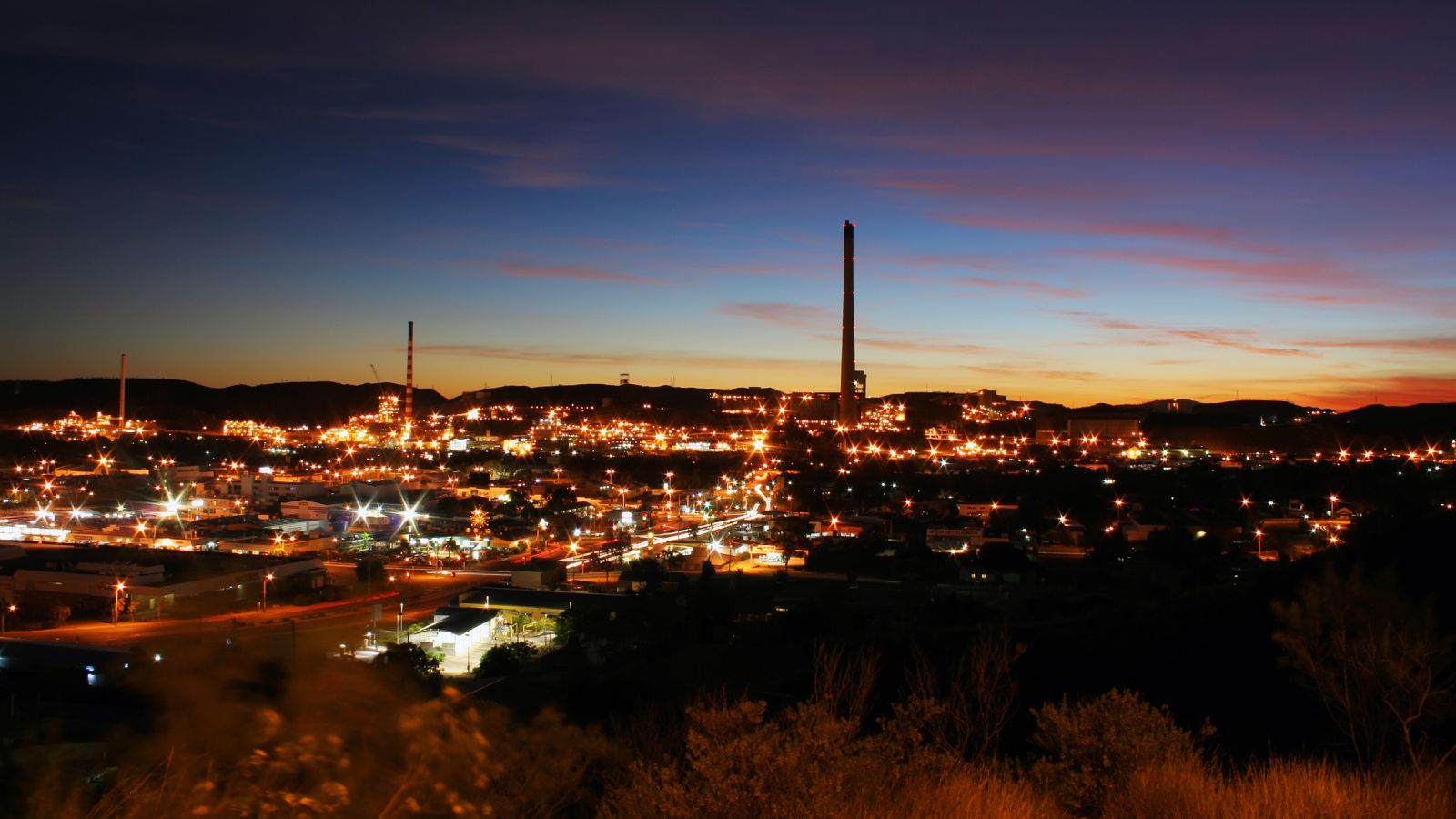 Mt Isa at night