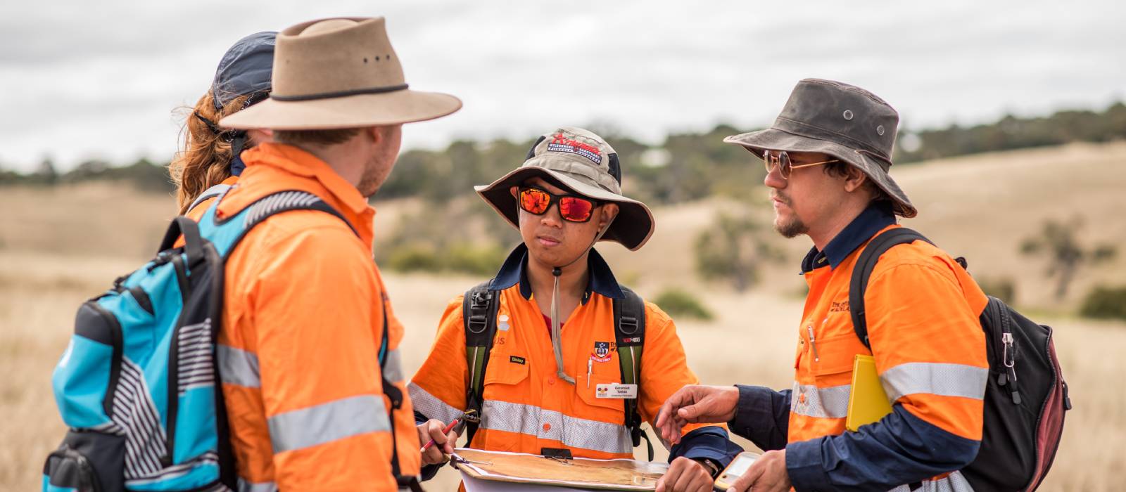 geologists in the field