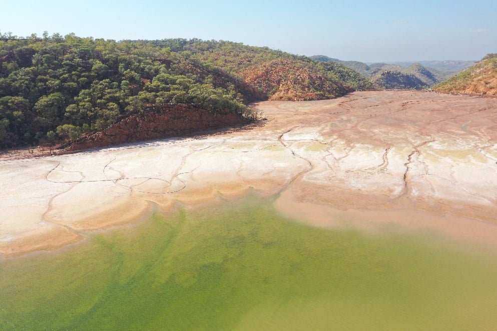 Tailings storage facility at the Capricorn Copper Mine. Tailings storage facility at the Capricorn Copper Mine.
